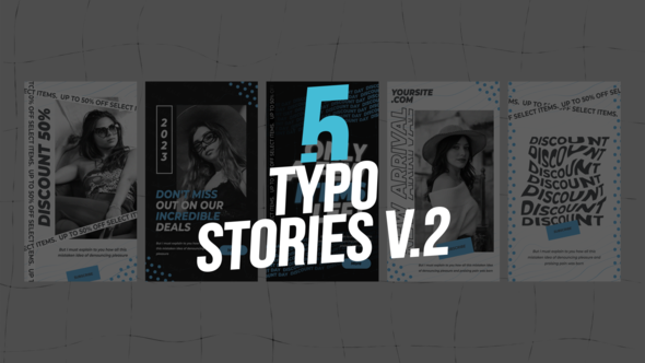 5 Typo Stories V.2 | Premiere Pro