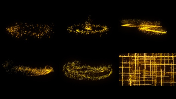 Golden Particles Transition Pack alt