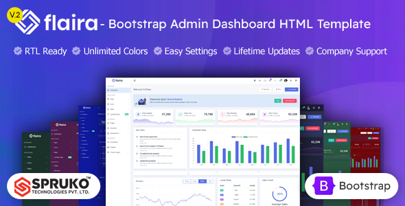 Flaira –  Bootstrap Admin Dashboard HTML Template