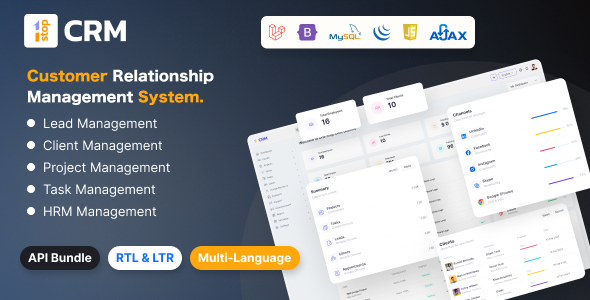 One Stop CRM  Customer Relation Management System