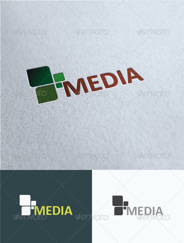Media Logo Template - Vector Abstract