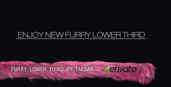 Furry Lower Third - VideoHive 400558