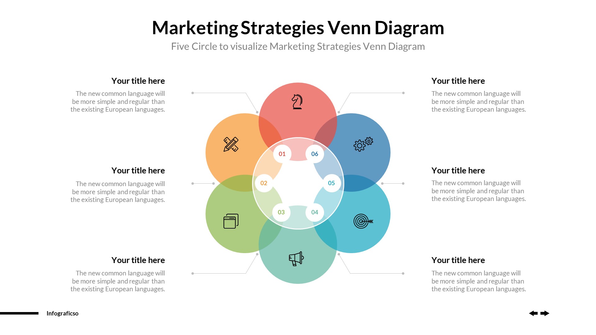 Business Venn Diagram Infographics PowerPoint Template, Presentation ...