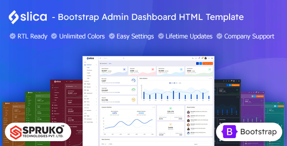 Slica – Bootstrap Admin & Dashboard HTML Template