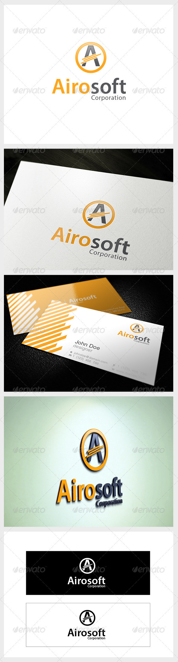 Airosoft Corporation logo - Letters Logo Templates