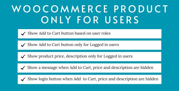 WooCommerce Product Only for Users