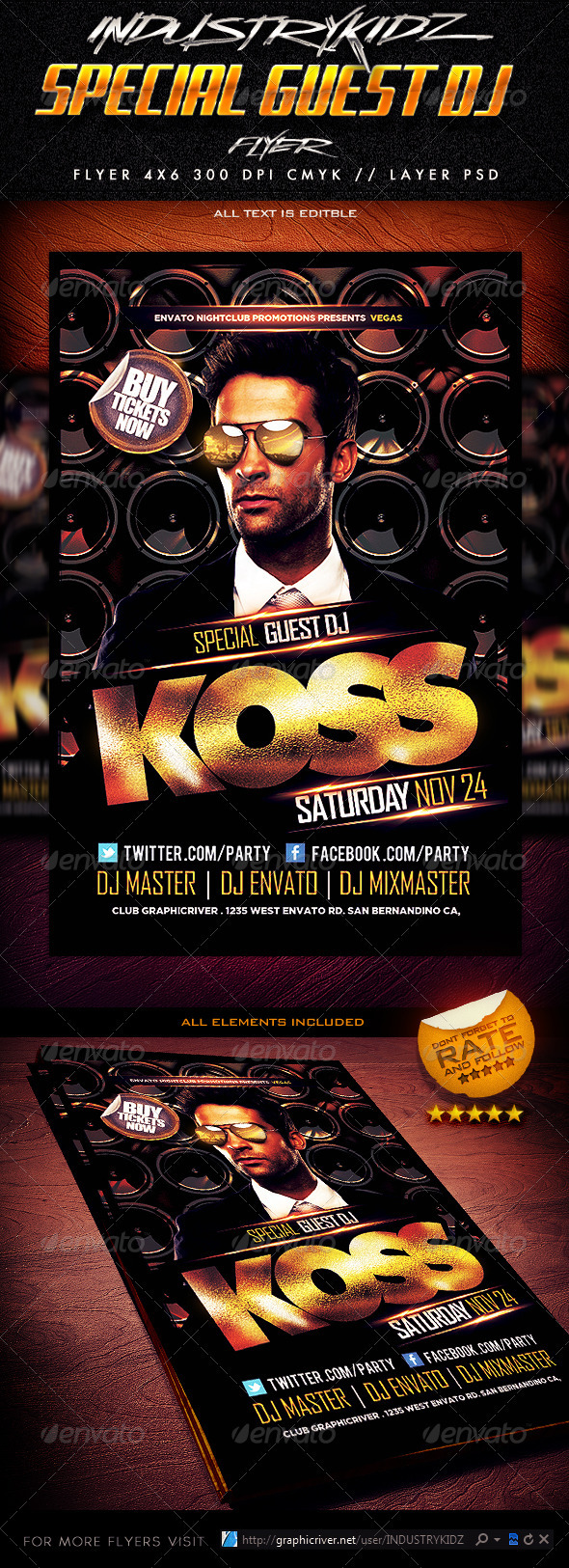 Special Guest Dj Flyer Template V2 - Events Flyers