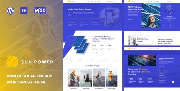 SunPower - Solar and Wind Energy WordPress Theme