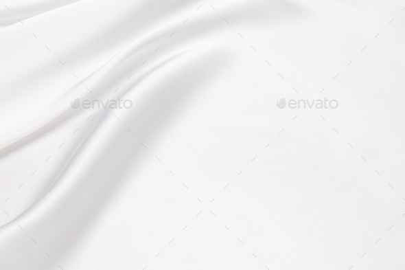 white soft fabric texture background Stock Photo
