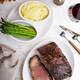 Sunday roast beef sliced on a plate - PhotoDune Item for Sale