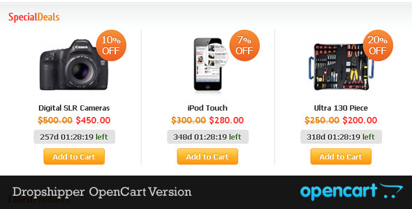 Dropshipper OpenCart Theme - Shopping OpenCart