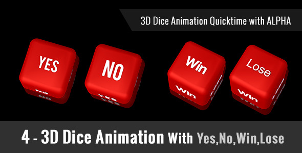 3D Dice Animation