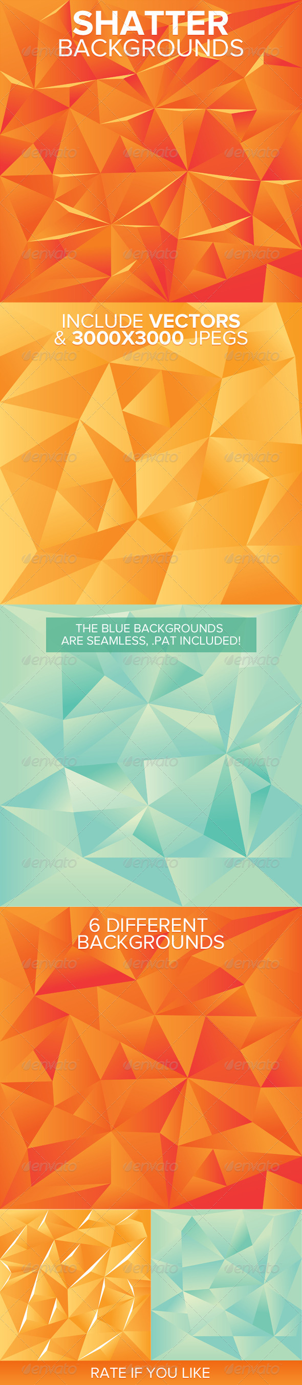 Shatter Backgrounds - Abstract Backgrounds