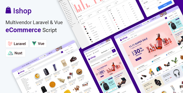 Ishop  Multivendor Laravel & Vue eCommerce CMS