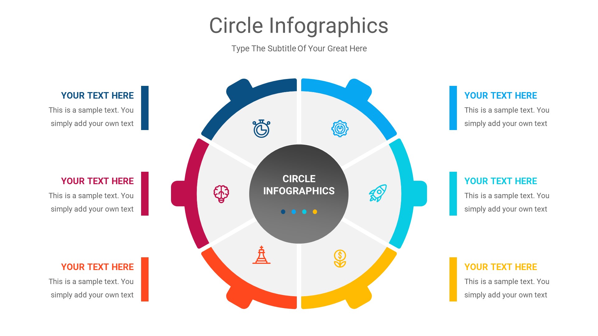 Circle Infographics Powerpoint Presentation, Presentation Templates