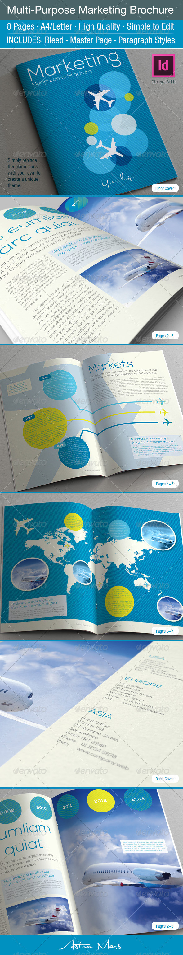 Multi-Purpose Marketing Brochure - Informational Brochures