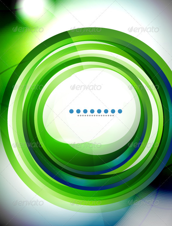 Vector Creative Green Swirl Background - Backgrounds Decorative