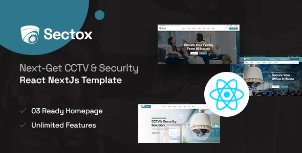 Sectox - CCTV & Security React Next js Template