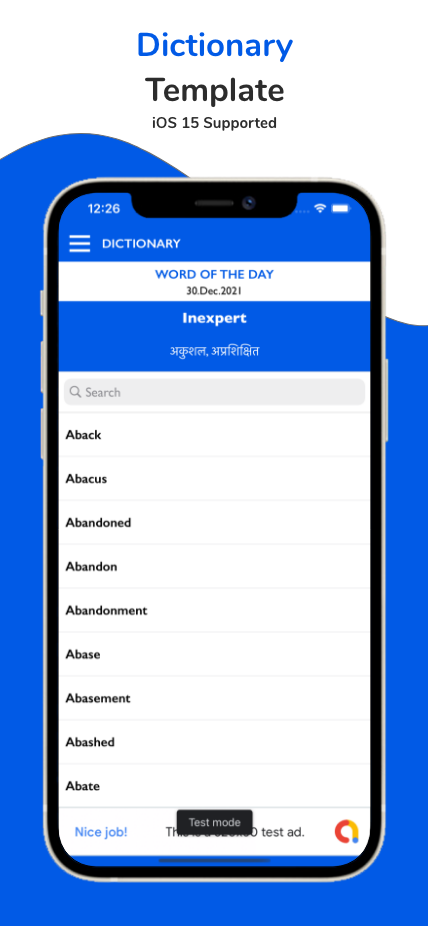 Dictionary Template for iOS by ExpressTemplate | CodeCanyon