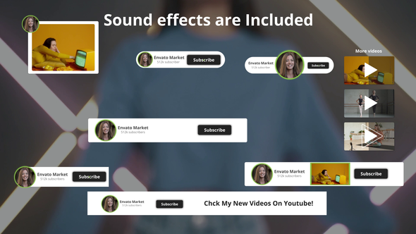 Minimal Youtube broadcast Elements broadcast-packages template preview