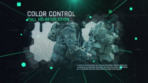 Technology Slides Video Displays template preview