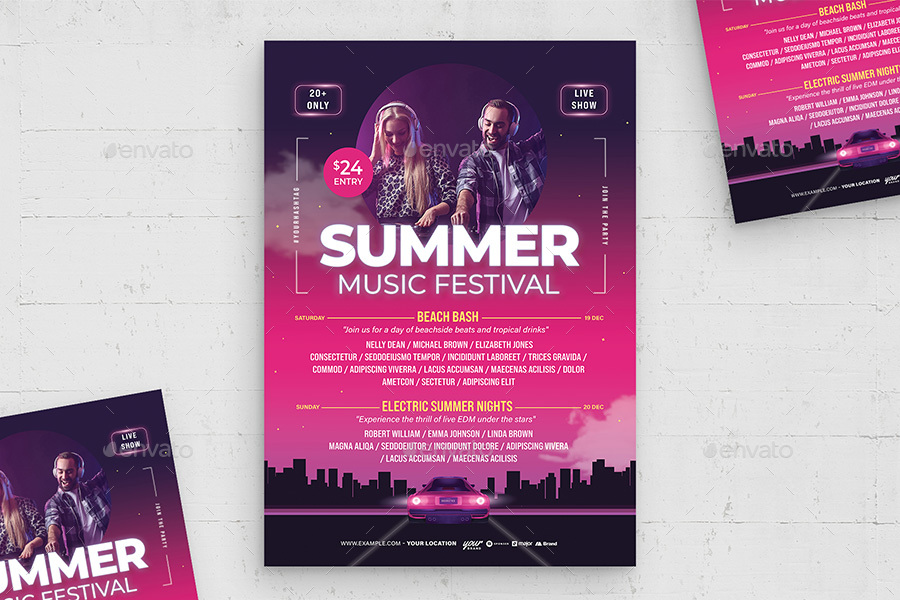 Music Festival Poster Template, Print Templates | GraphicRiver