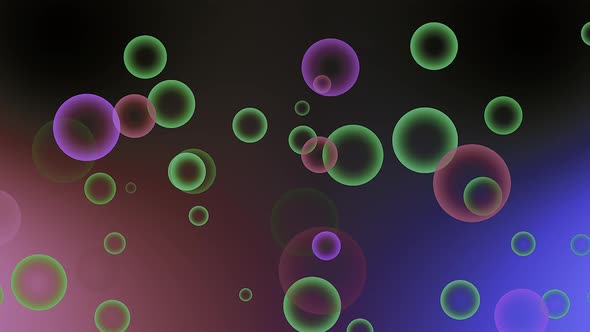 Movement of Colored Bubbles