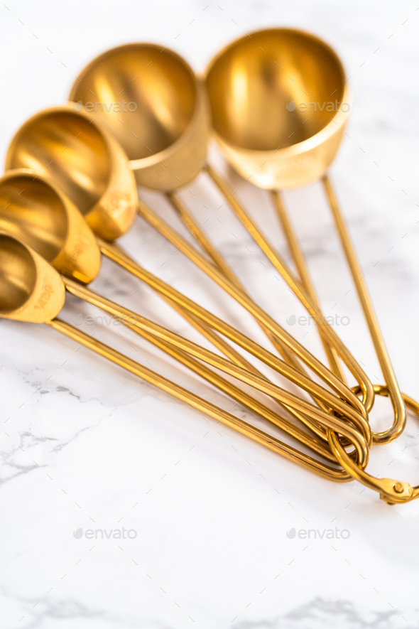 Gold Marble Measuring Cups/Spoons