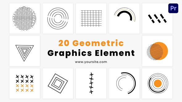 Premiere Pro Geometric Graphics Element Pack