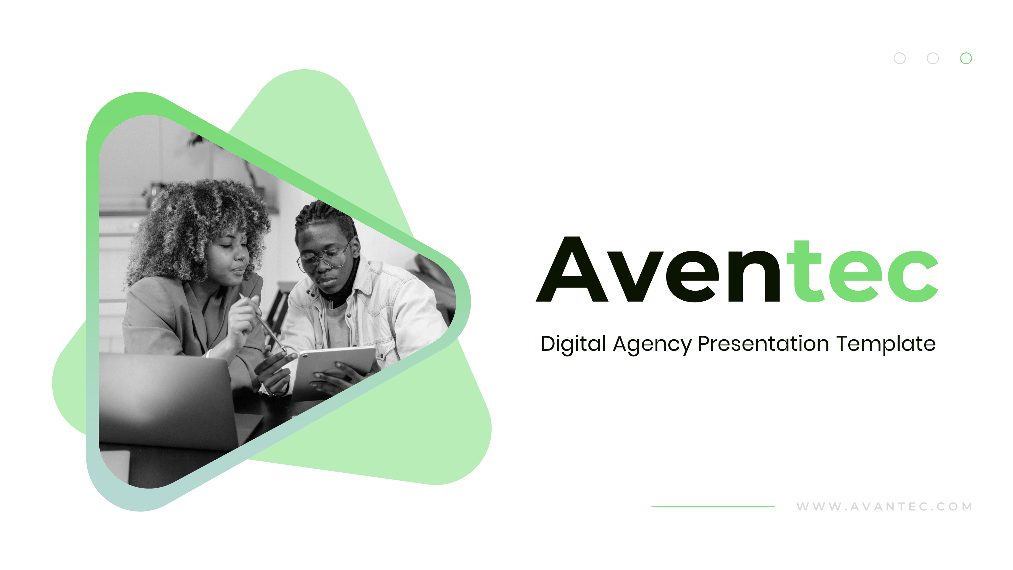 Aventec - Digital Agency PowerPoint Template, Presentation Templates