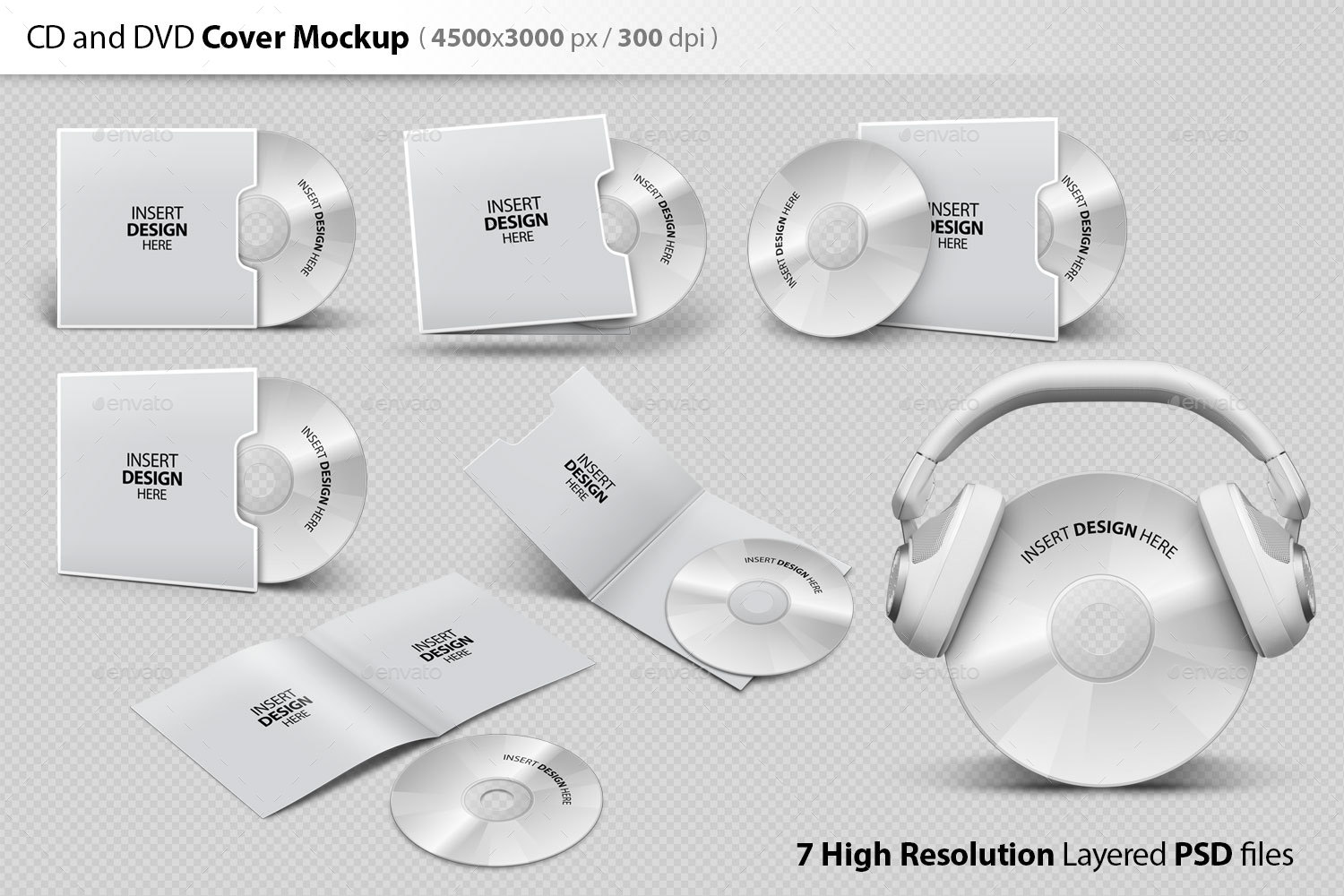 7 DVD Cover Mockup, Graphics GraphicRiver