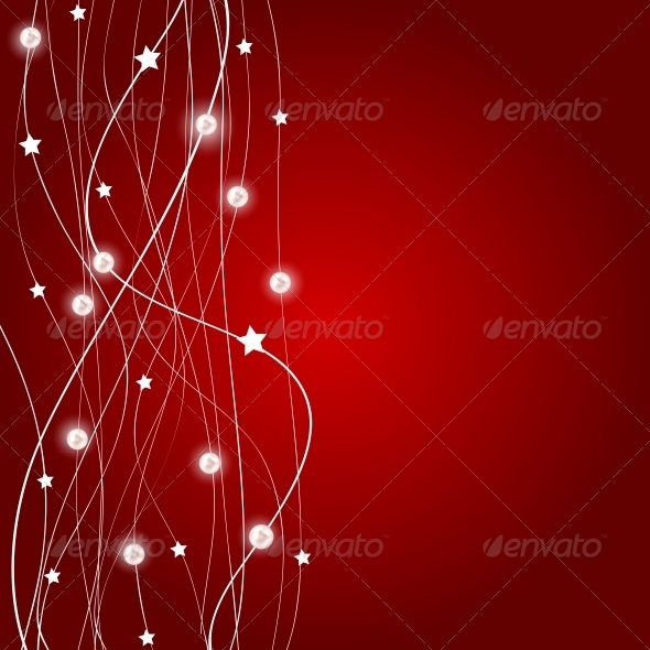 Abstract Red Background Vector Illustration - Backgrounds Decorative