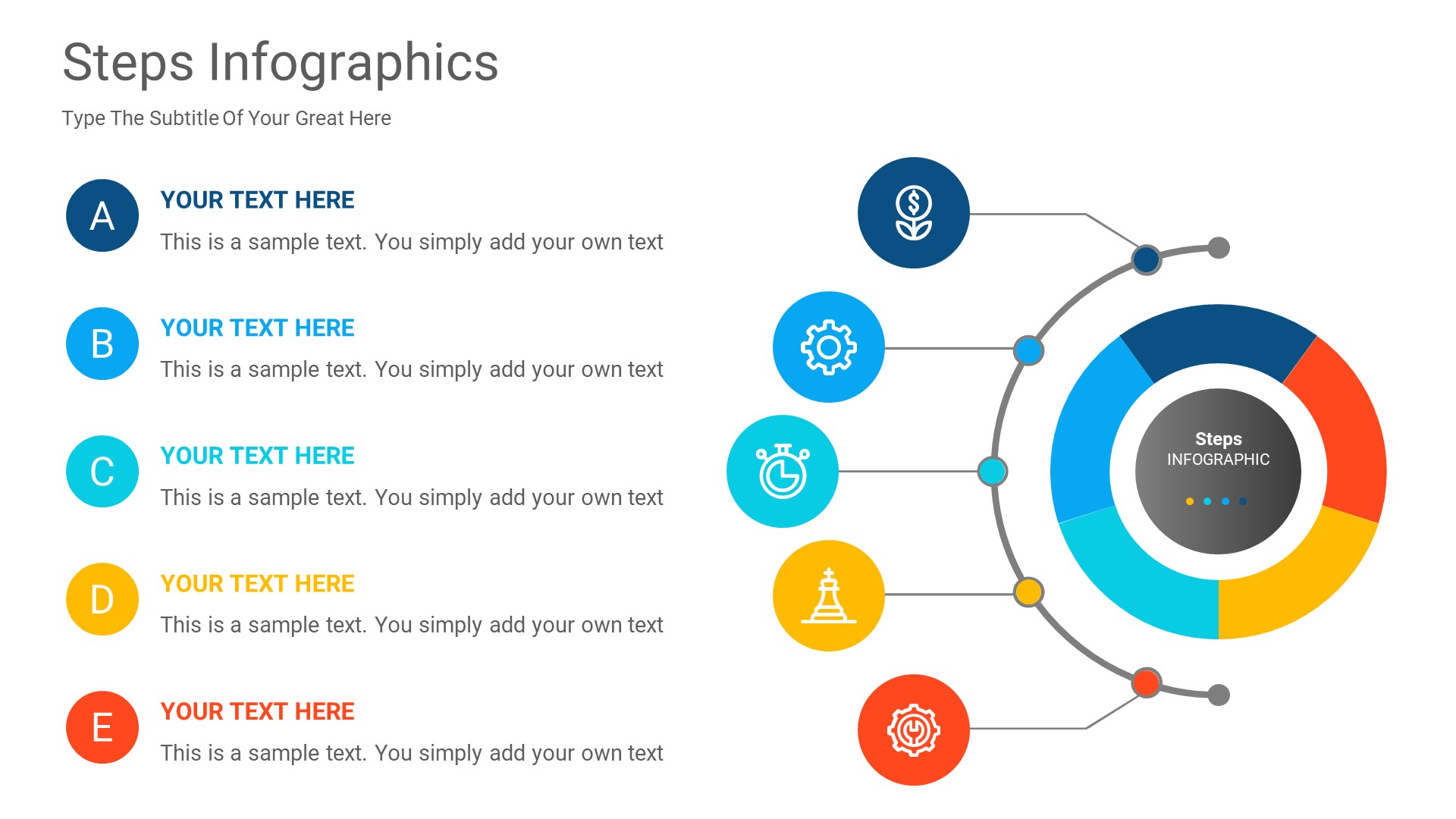 Steps Infographics Powerpoint Template Diagrams, Presentation Templates