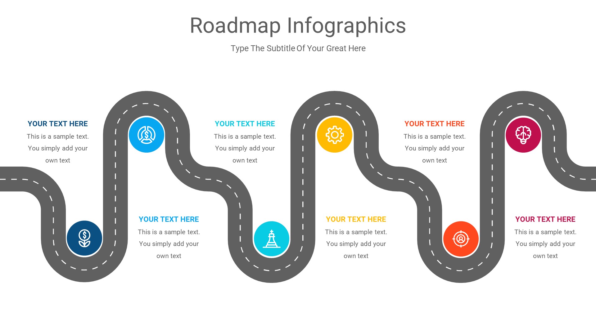 RoadMap Diagrams PowerPoint Template diagrams, Presentation Templates