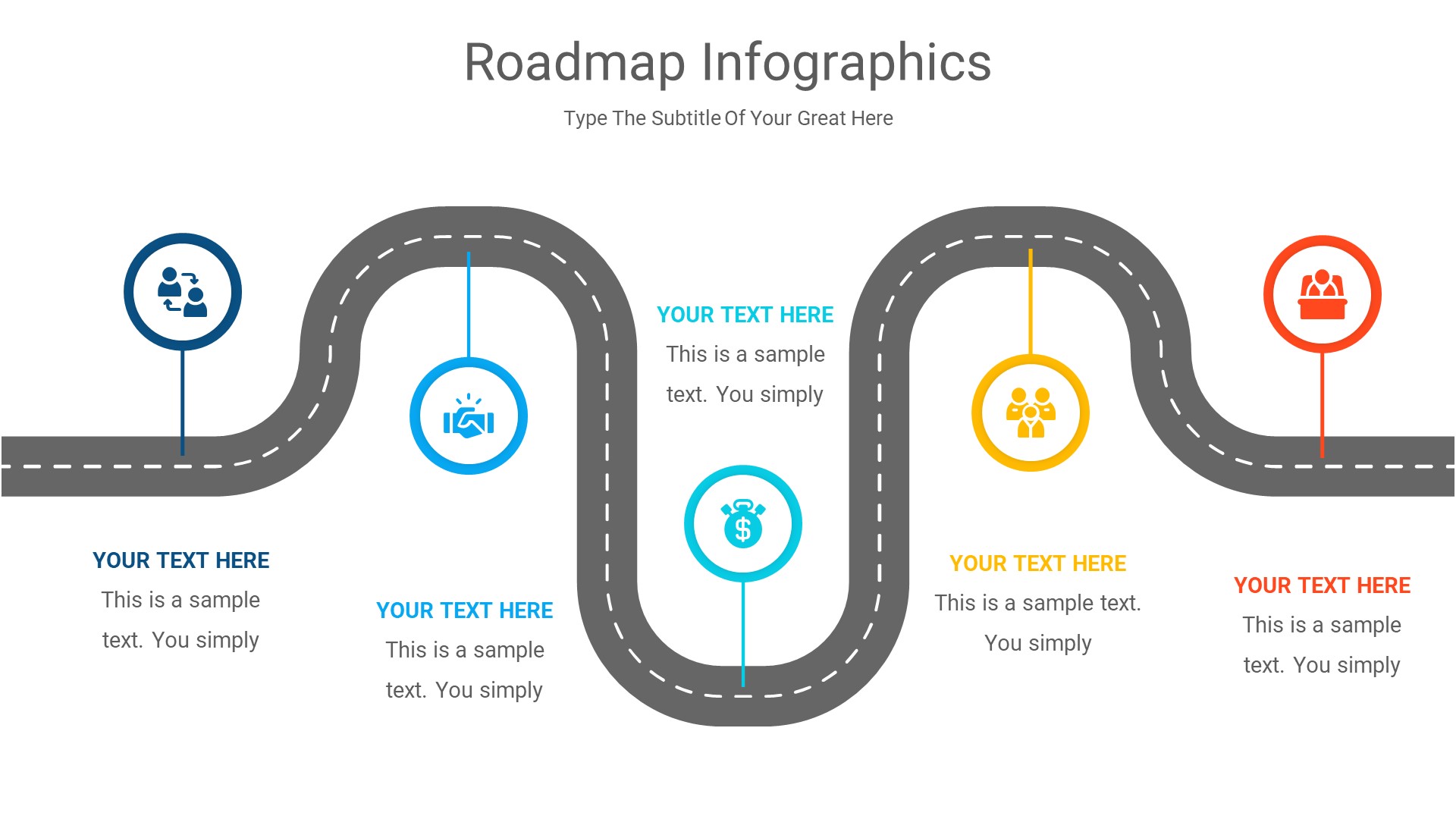 RoadMap Diagrams PowerPoint Template diagrams, Presentation Templates