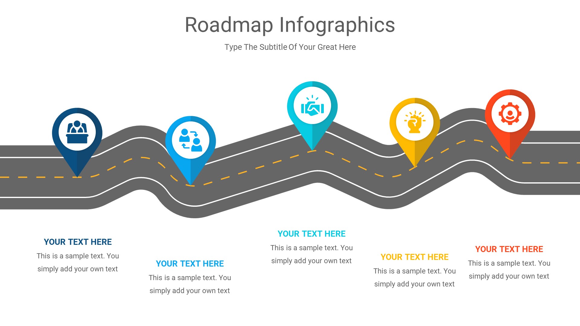 RoadMap Diagrams PowerPoint Template diagrams, Presentation Templates