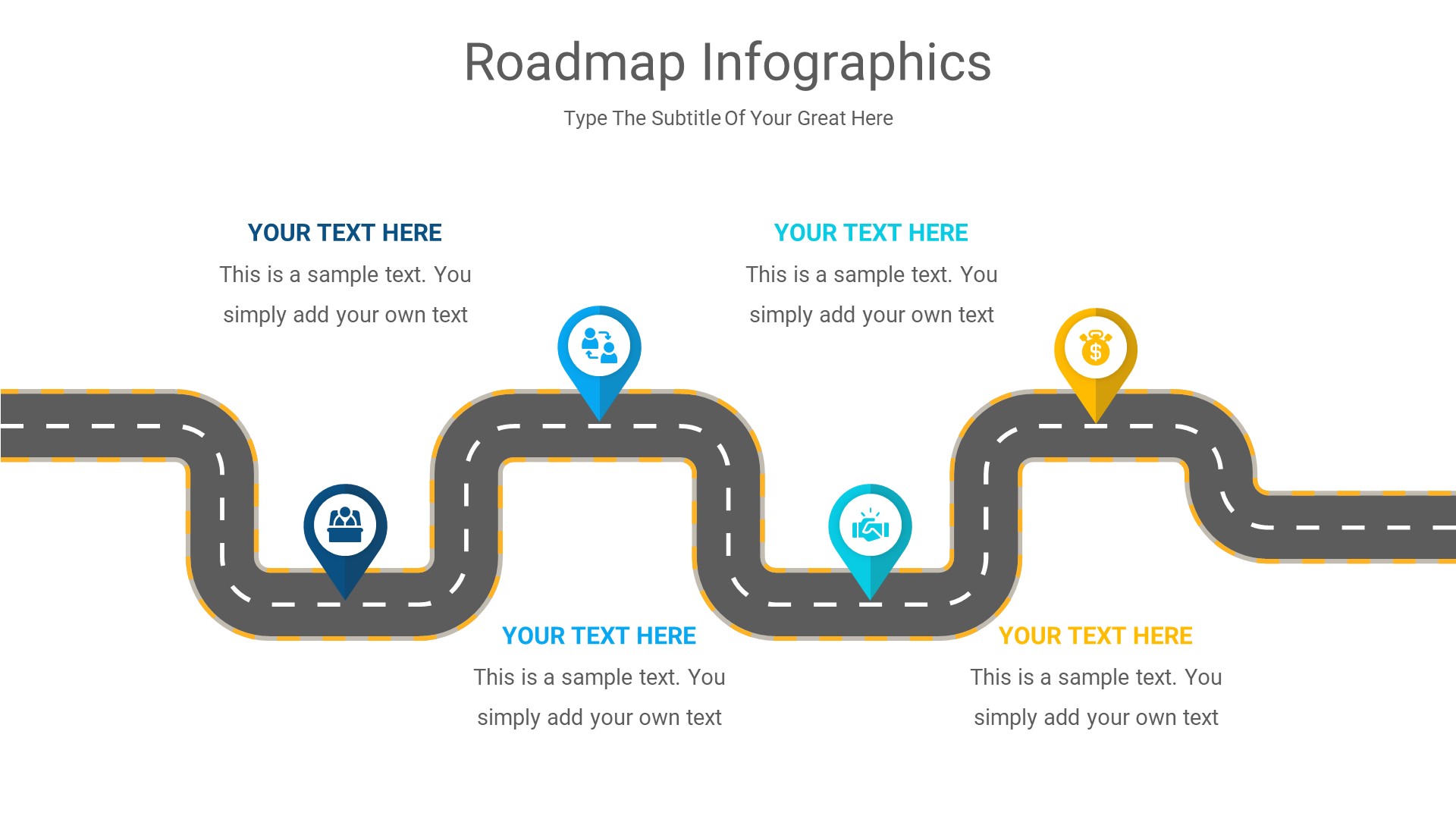 RoadMap Diagrams PowerPoint Template diagrams, Presentation Templates