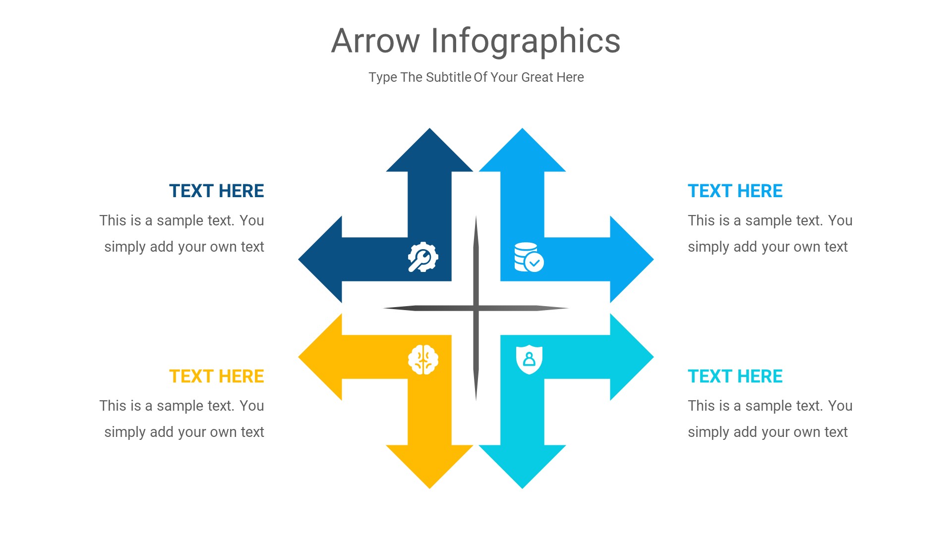 Arrow Infographics PowerPoint Template Diagrams, Presentation Templates