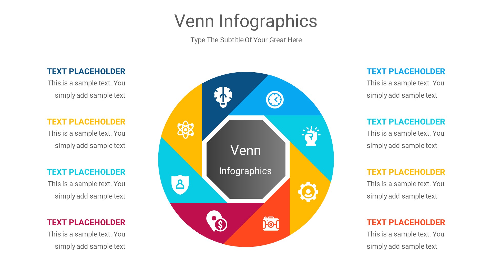 Venn Infographics PowerPoint Template Diagrams, Presentation Templates