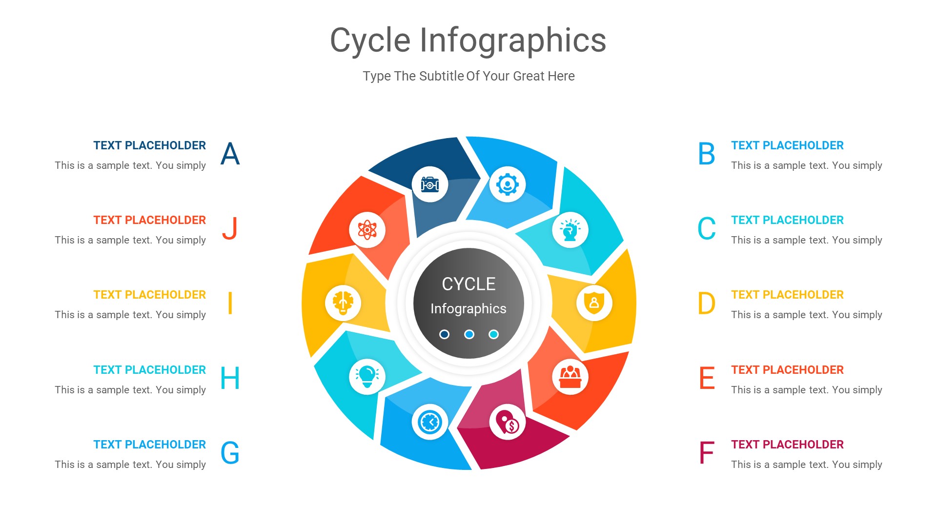 Cycle Infographics PowerPoint Presentation, Presentation Templates