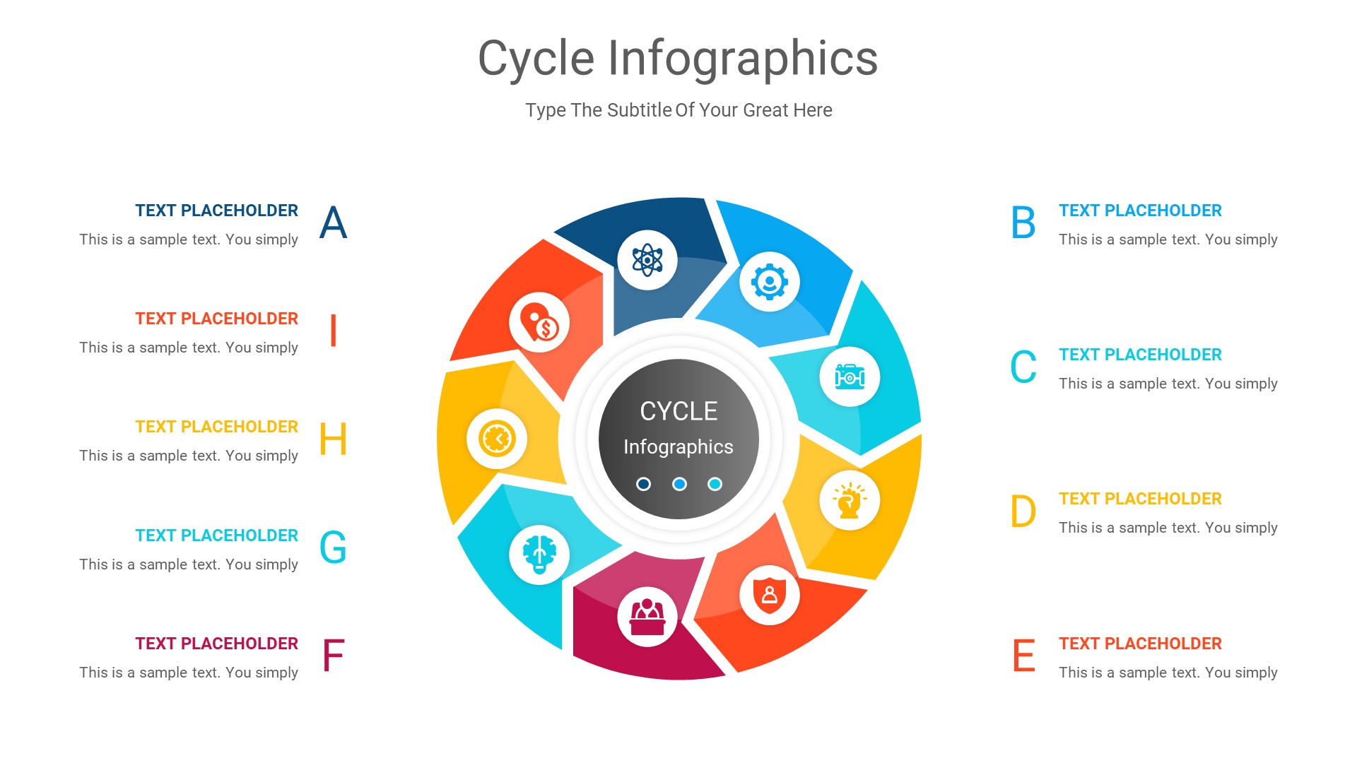 Cycle Infographics PowerPoint Presentation, Presentation Templates