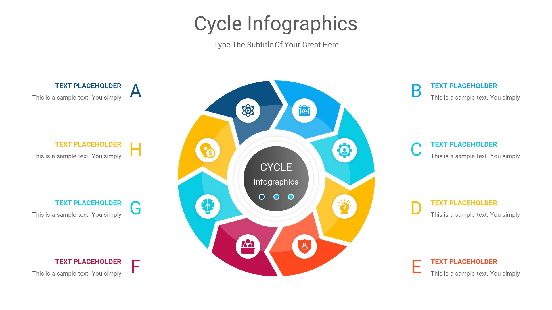 Cycle Infographics Powerpoint Presentation, Presentation Templates