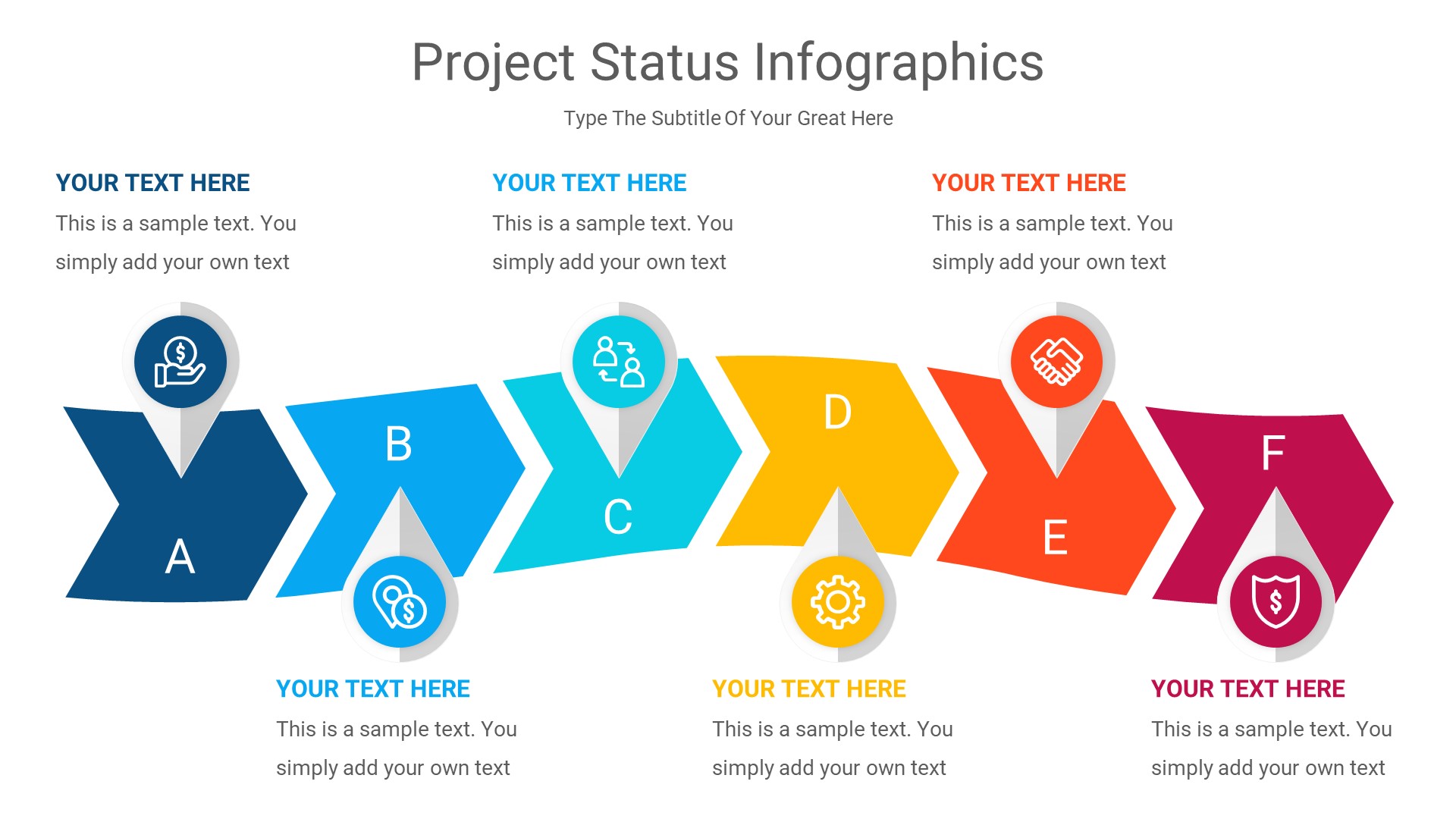 Project Status infographics PowerPoint Template Presentation by SOOZ_ART