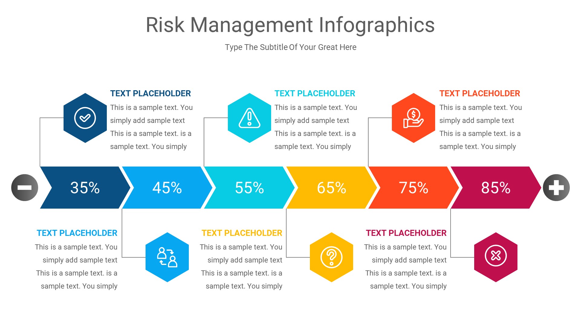 Risk Management PowerPoint Infographics Slides, Presentation Templates