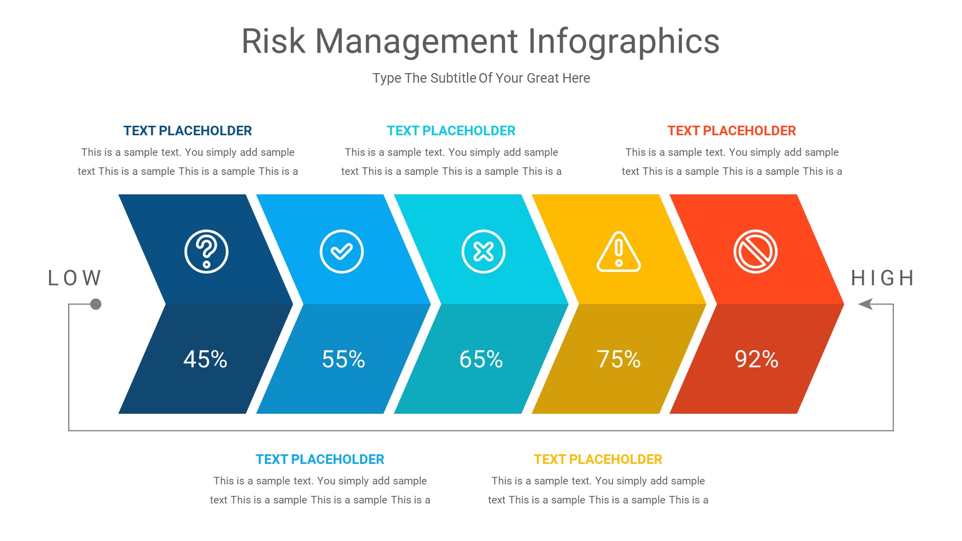 Risk Management PowerPoint Infographics Slides, Presentation Templates