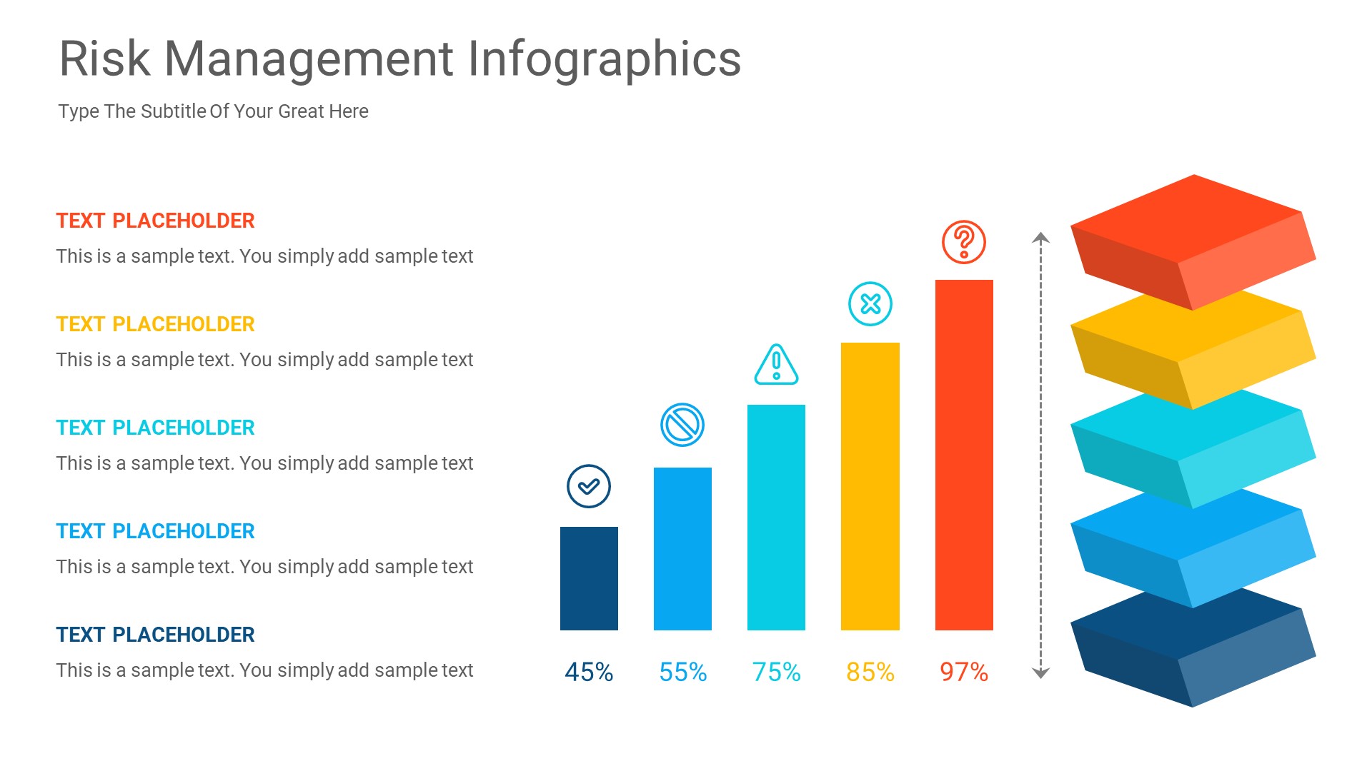 Risk Management PowerPoint Infographics Slides, Presentation Templates