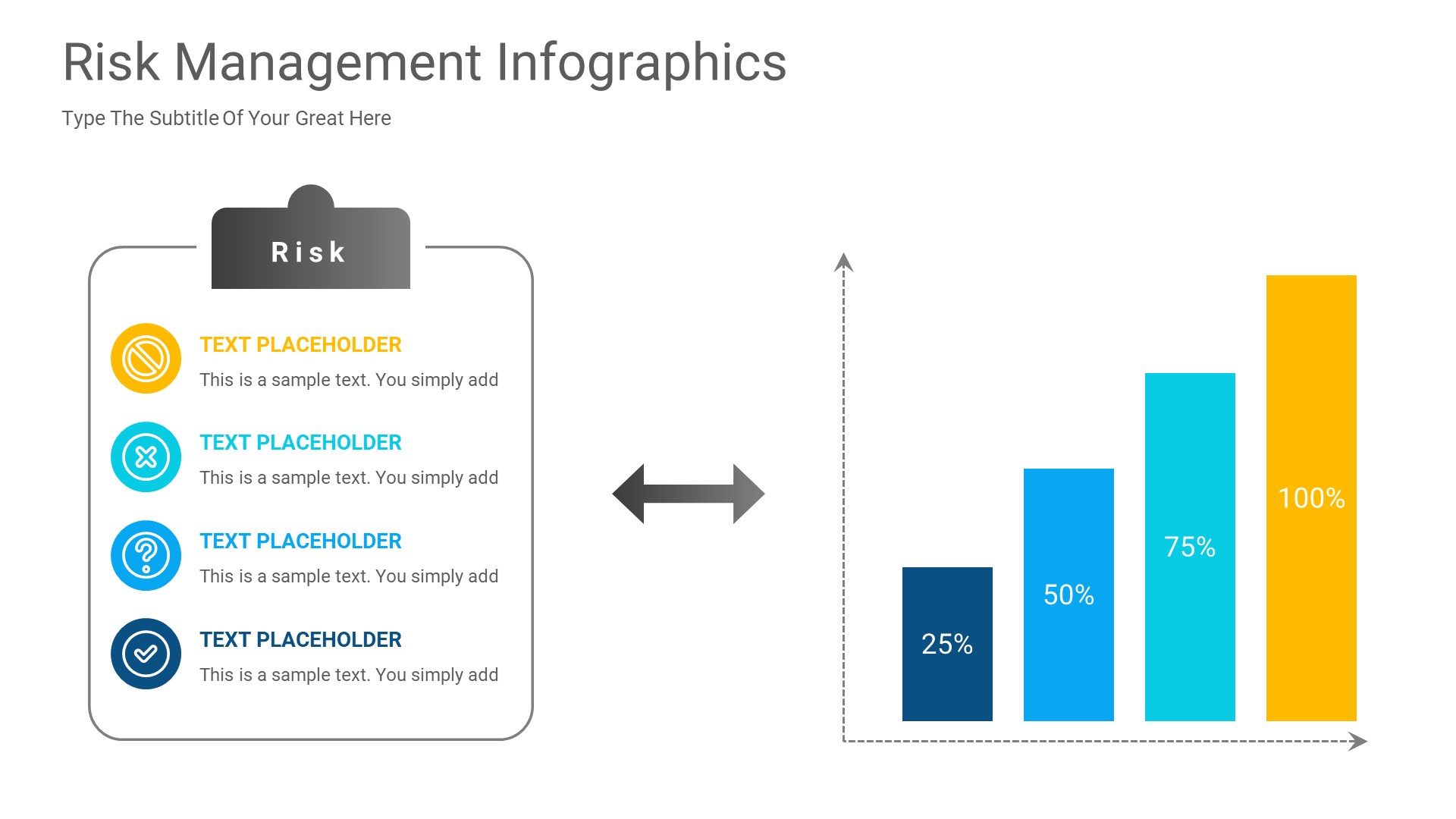 Risk Management PowerPoint Infographics Slides, Presentation Templates