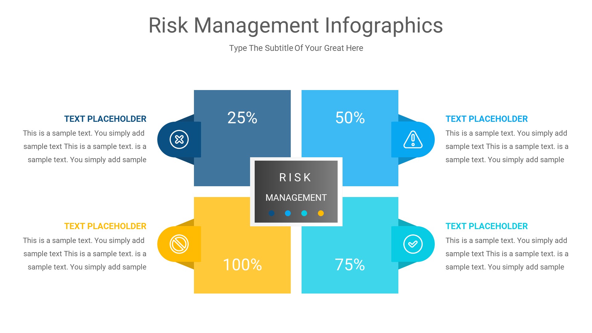 Risk Management PowerPoint Infographics Slides, Presentation Templates