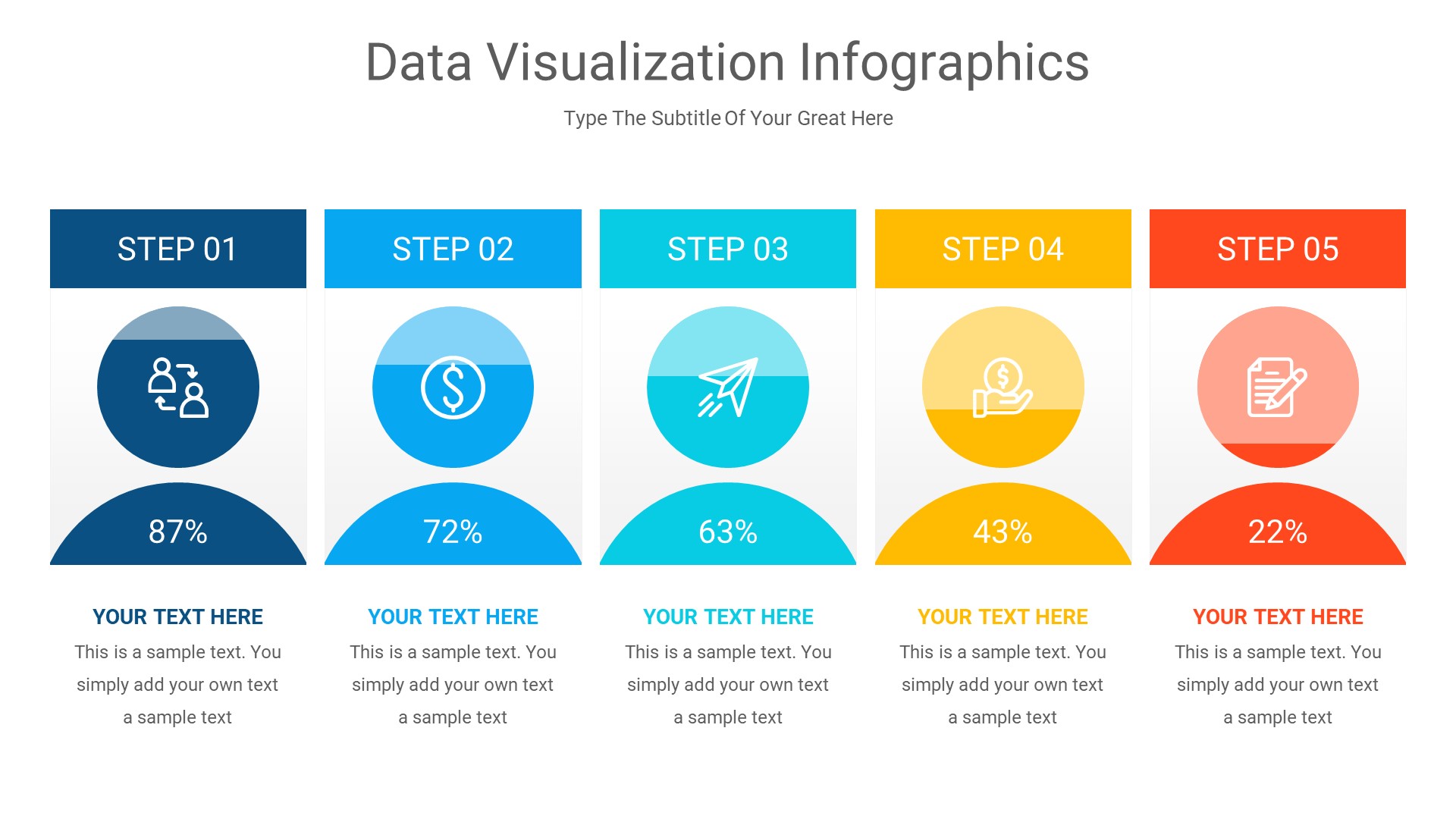 Data Visualization - PowerPoint Infographics Slides, Presentation Templates