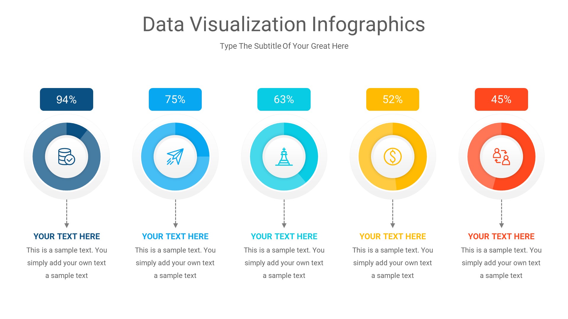 Data Visualization - PowerPoint Infographics Slides, Presentation Templates